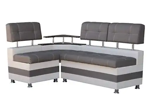 Eckbank Rodnik Latte Essecke, Modern, Kunstleder mit Ablage