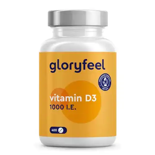 Vitamin-D3-Tabletten gloryfeel Vitamin D Sonnenvitamin, 400 Tabl.