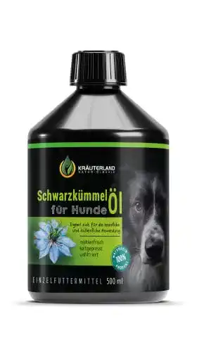 Schwarzkümmelöl Hund Kräuterland Natur-Ölmühle 500ml