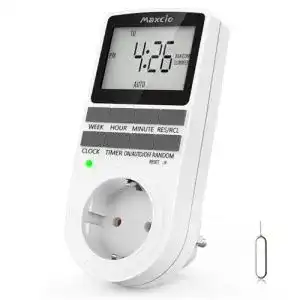 Digitale Zeitschaltuhr Maxcio Steckdose, Programmierbar 3680W