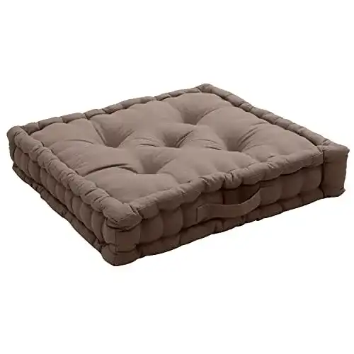 Sitzkissen Enjoy Home Großes Thai 50 x 50 x 10 cm, Nerz