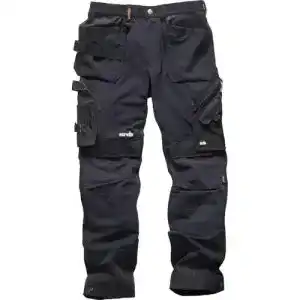 Arbeitshose Scruffs Herren Pro Flex Plus , Schwarz (Black 001)