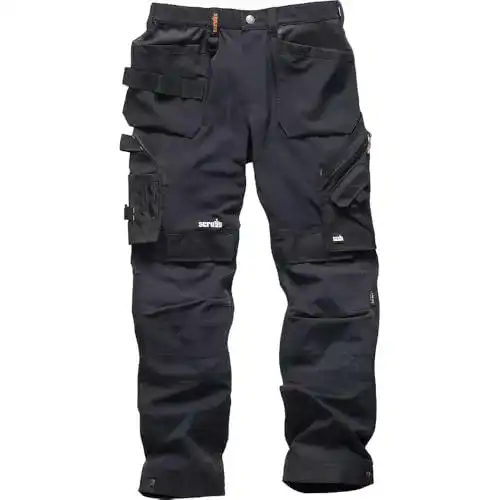 Arbeitshose Scruffs Herren Pro Flex Plus , Schwarz (Black 001)