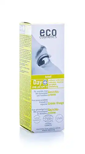Tagescreme mit LSF Eco Cosmetics LSF 15 Gesichtscreme, getönt