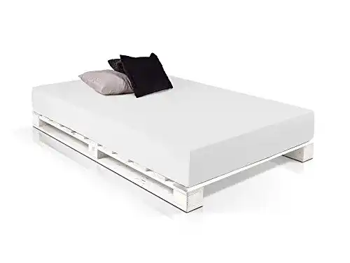 Futonbett 140 x 200 moebel-eins PALETTI Massivholzbett, Fichte