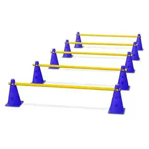 Hürden HAEST Steckset für Koordinationstraining, Blau-Gelb