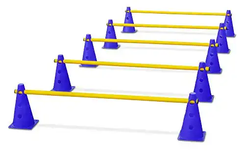 Hürden HAEST Steckset für Koordinationstraining, Blau-Gelb