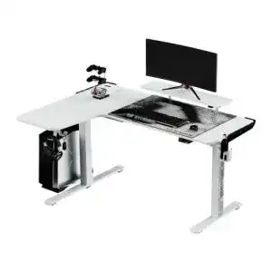 Eckschreibtisch höhenverstellbar ULTRADESK Winger RGB LED