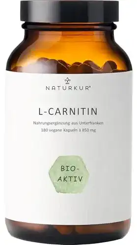 L-Carnitin Naturkur ® 180 vegane Kapseln im Apothekerglas