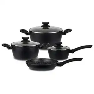 Keramik-Topfset Linnuo Topfset Topf Pfannenset 7tlg