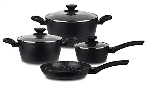 Keramik-Topfset Linnuo Topfset Topf Pfannenset 7tlg