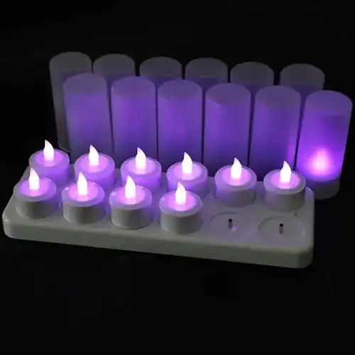 LED-Teelicht EuroFone Flameless LED Teelicht Kerze 12pcs