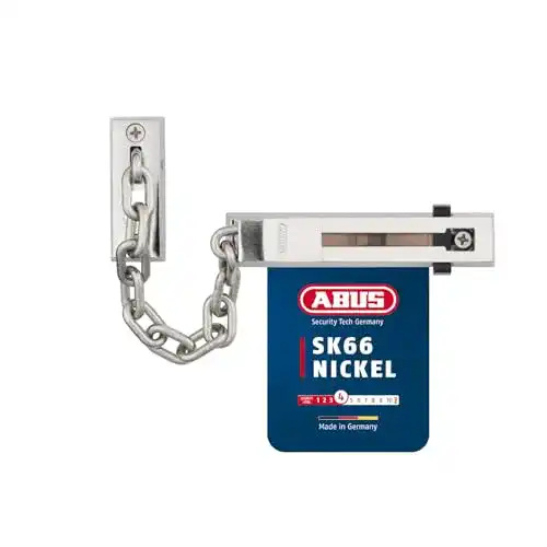 Abus-Türriegel ABUS Türkette SK66, Nickel, 01357