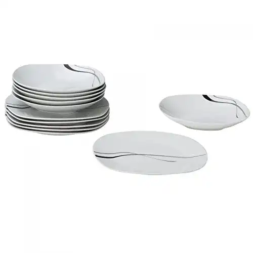 Die beste Geschirr Set Van Well 12-TLG. Tafelservice Silver Night 2026 Test Bestseller Geschirr Set Van Well 12-TLG. Tafelservice Silver Night