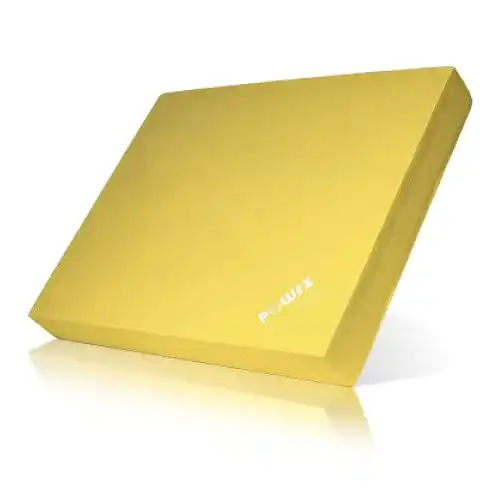 Balance-Pad POWRX Balance Pad/Sitzkissen/Kissen Yoga Pilates (Gelb)