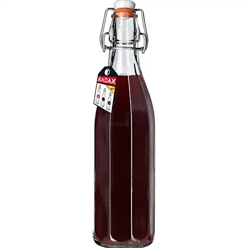 Bügelflaschen KADAX Flasche mit Bügelverschluss, 6 Stück