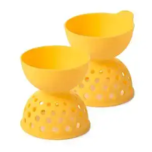 Eier-Pochierer OXO Good Grips 2-teiliges Set, Silikon, gelb