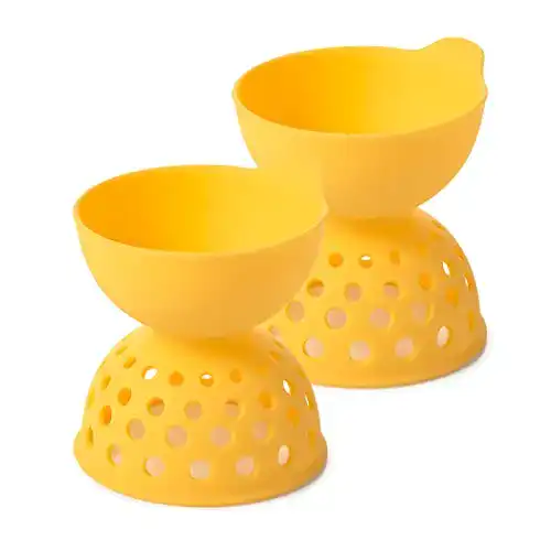 Eier-Pochierer OXO Good Grips 2-teiliges Set, Silikon, gelb