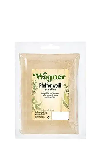 Weißer Pfeffer Wagner Gewürze Pfeffer weiß gemahlen, 250 g