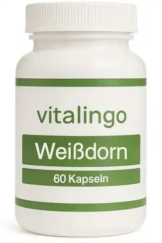Weißdorn-Kapseln vitalingo Weißdorn Kapseln – je Dose 60 Kapseln