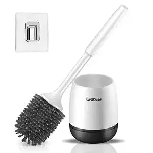 Silikon-Klobürste Braoses WC Bürste mit Halter Silikon