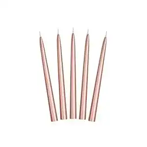 Stabkerzen PartyDeco SKMET-019R Tafelkerze, 24 cm, 10 Stk.
