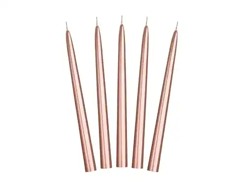 Stabkerzen PartyDeco SKMET-019R Tafelkerze, 24 cm, 10 Stk.