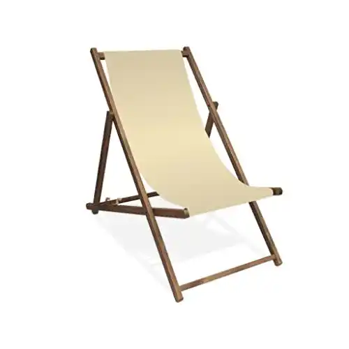 Liegestuhl Holz MultiBrands Liegestuhl, Holz, ohne Armlehne