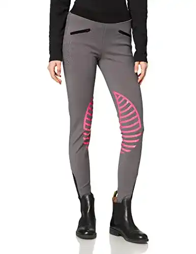 Reithose HKM 9228 Reitleggings Starlight, Silikonkniebesatz