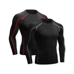 Kompressionsshirt Herren Niksa Funktionsshirt Herren Langarm 2 Stück