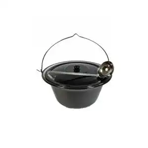 Gulaschkessel troph-e-shop Set Gulaschtopf 10 Liter Emaille