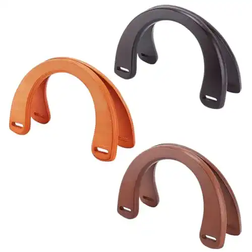 Taschengriff PandaHall 6 Pack Holz U-Förmige Griffe 3 Farben