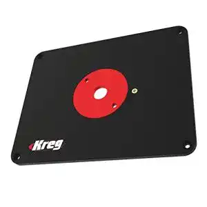 Einlegeplatte Oberfräse Kreg Tool Präzision mit Level-Loc Ringen