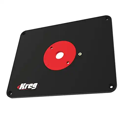 Einlegeplatte Oberfräse Kreg Tool Präzision mit Level-Loc Ringen