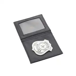 Polizeimarke Smiffys Polizeiabzeichen Silber in Etui, One Size