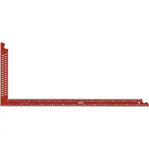 Zimmermannswinkel Sola ZWCA mit Anreißlöcher, rot, 56132201