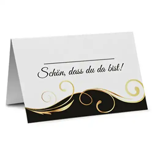 Tischkarten Partycards 50 Namenskarten Platzkarten DIN A7