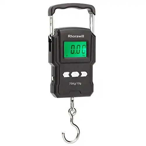 Hängewaage Rhorawill Fishing Scale, 165lb/75kg Gepäckwaage