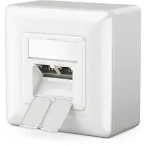 Netzwerkdose deleyCON 1x CAT 6 Universal, 2X RJ45 Port
