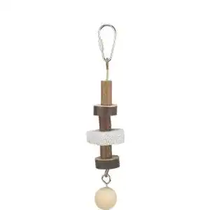 Vogelspielzeug TRIXIE 58951 Knabberhölzer mit Lavastein, 16 cm