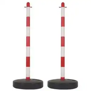 Kettenpfosten Perel – SCP90  Kunststoff Post für Sicherheit Kette