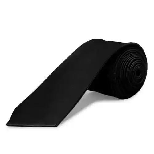 Schwarze Krawatte OcioDual Krawatte Herren Hochzeit Slim