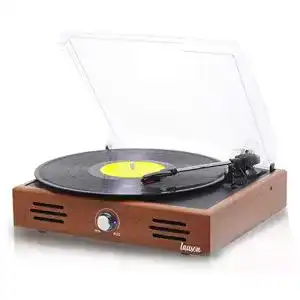 Plattenspieler Holz LAUSON JTF035 Vinyl Player, Retro, USB