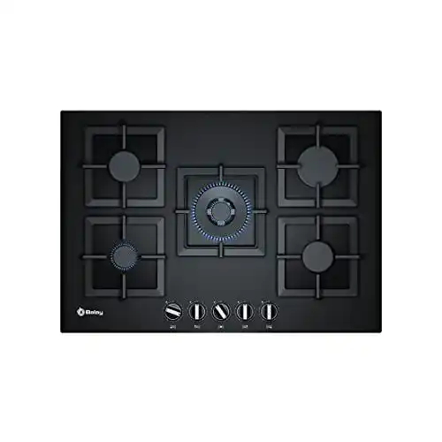 Gaskochfeld 75 cm Balay 3etg676hb eingebaut Gas schwarz