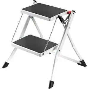 Trittleiter 2 Stufen MSV Klapptritt Trittleiter ca. 49 x 49 x 45 cm