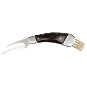Pilzbürste Schwarzwolf outdoor Pilzmesser mit Neoprentasche