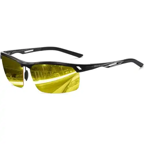 Nachtsichtbrille DUCO Anti-Glanz Fahren Brillen Kontrast-Brille