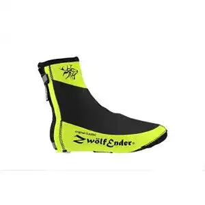 Fahrrad-Überschuhe Zwölfender Classic Yellow-Fluo gelb Neopren