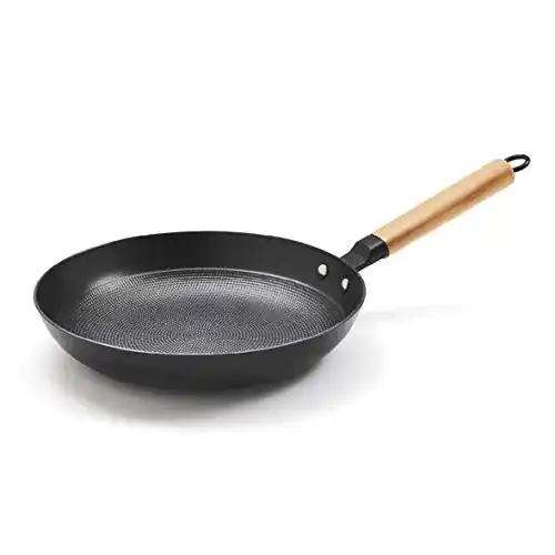 Gusseisenpfanne 28 cm Qulinart by Brandt, mit Wabenstruktur