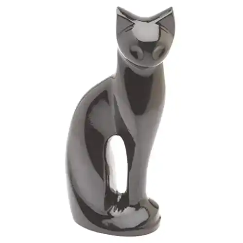 Tierurne Urns UK Gedenkurne, Katze, schwarz, 24,1 cm